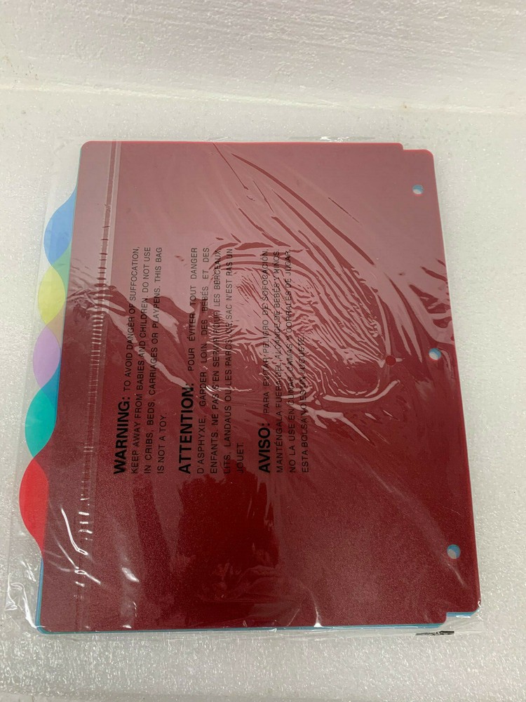 Storex Poly Plastic Write On 5 Tab Index Dividers 2 Sets Model 565191