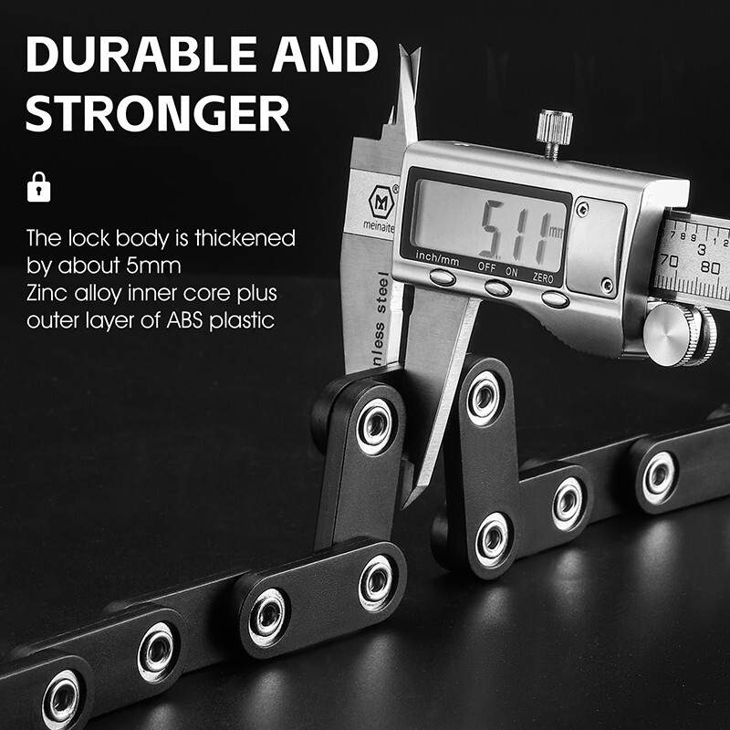 WEST BIKING 4 Digit Code Password Folding Lock Anti Theft Bike Chain Lock 78cm