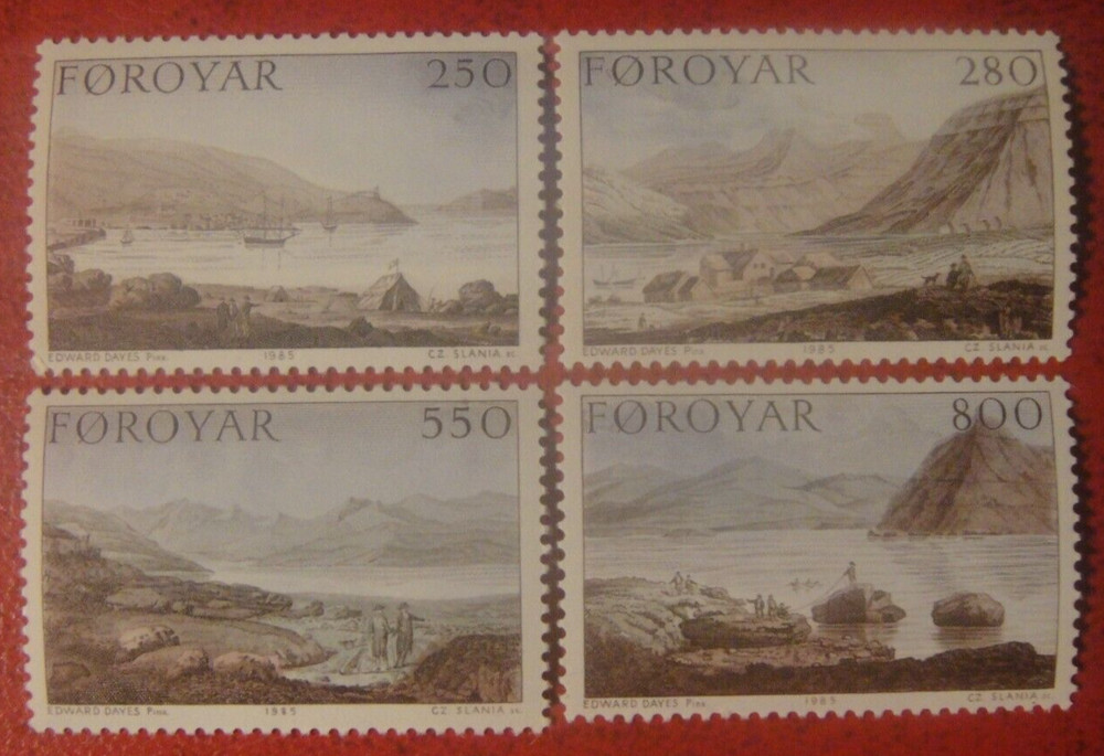 Faroe Islands 1985. Paintings. MUH.