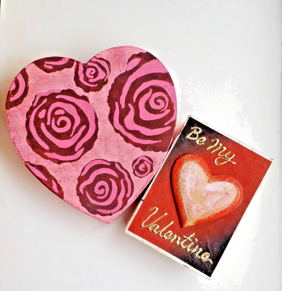2 Joseph Schmidt Valentine Candy Boxes Beautifully Decorated Empty No Candy