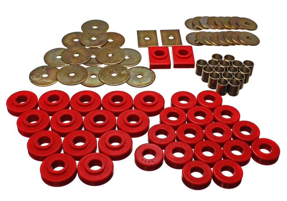 Energy Suspension for Gm Body Mount Set - Red