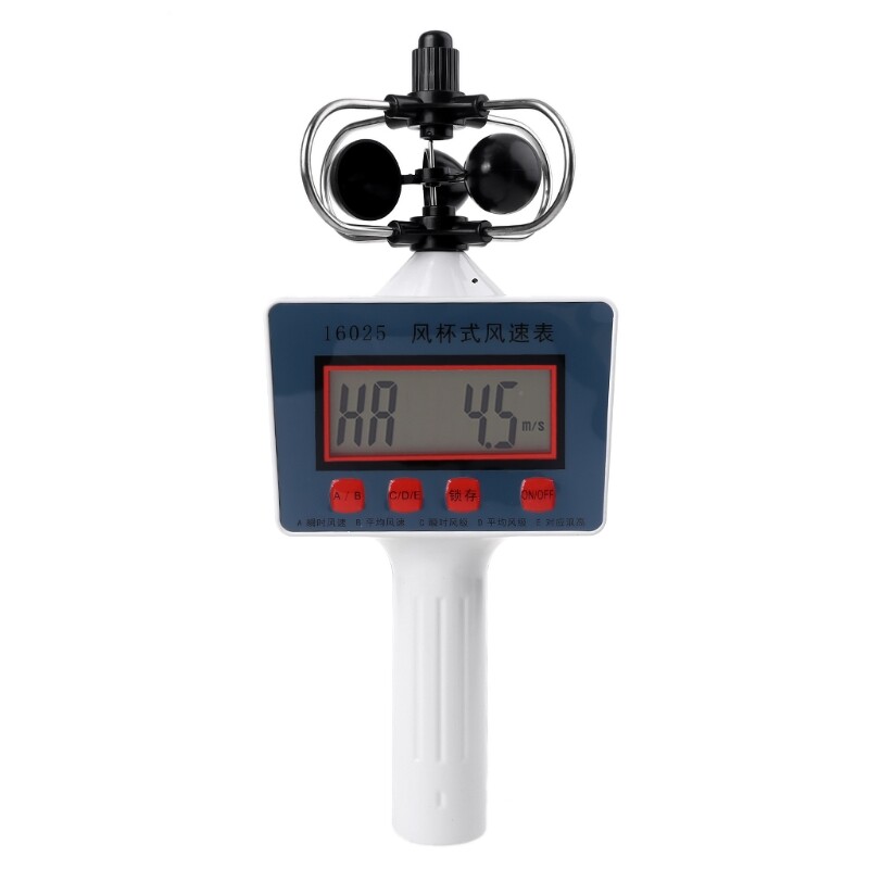 Digital Windspeed Meter Gauge Multi-Function Air Meter Instrument Test