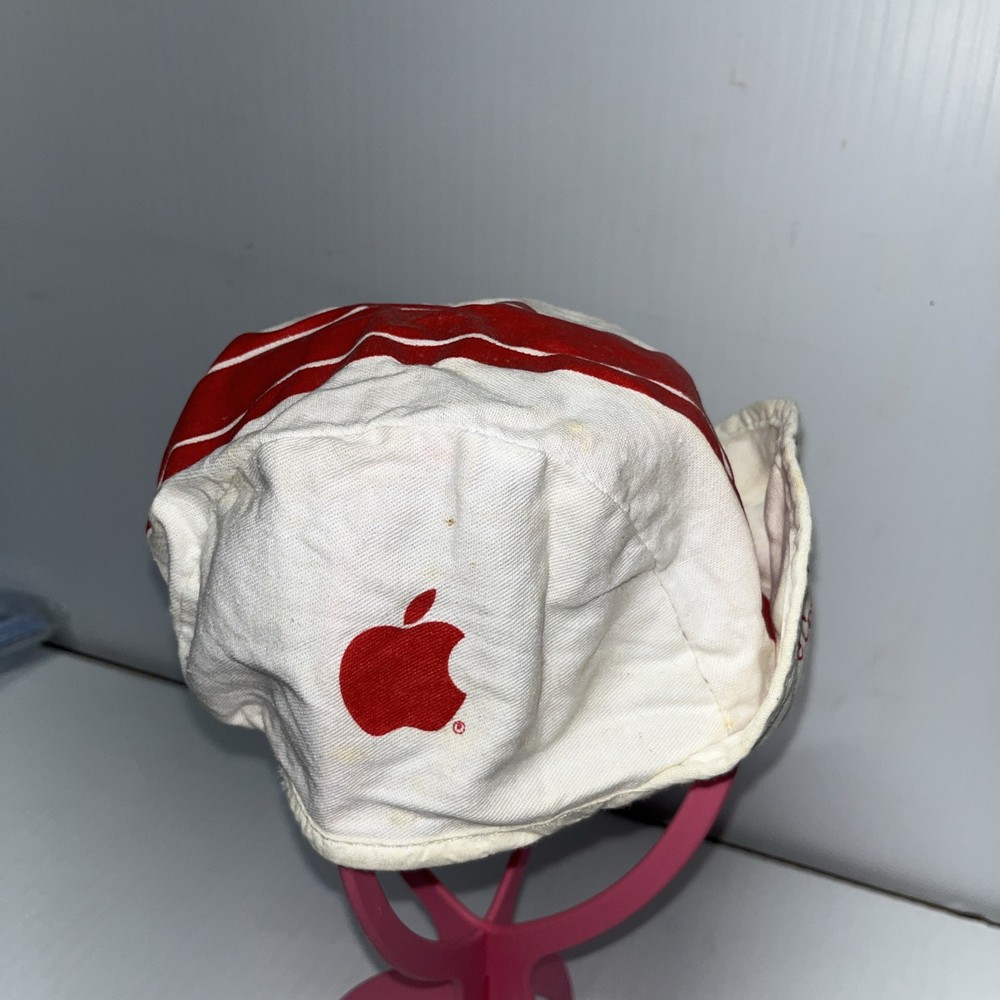 APPLE COMPUTER Cotton Cycling Hat 80s Cap Yale Computer Science Hat RARE