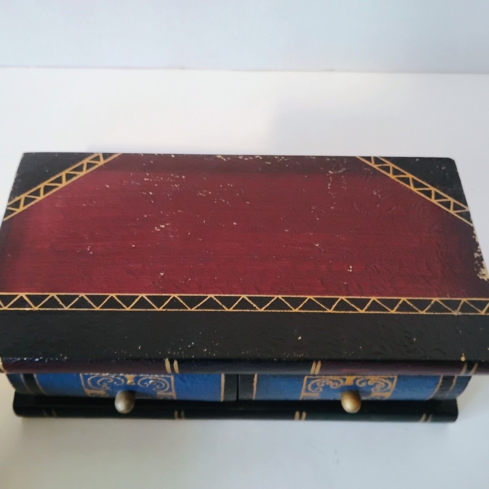 Faux Book Stack Hidden Storage Boxes–Vintage Style Decorative Secret Compartment