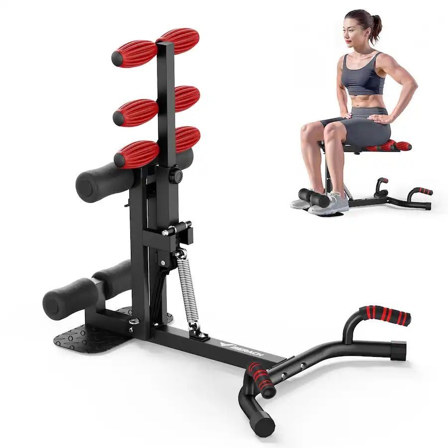MERACH Deep Squat Adjustable Machine Glute Trainer Core Leg Workout for Home Gym