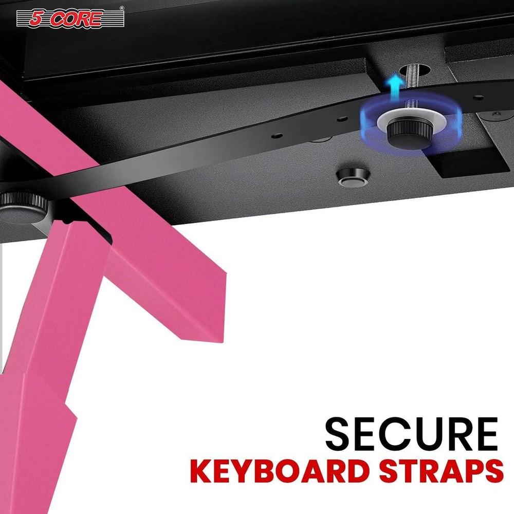 5 CORE Keyboard Stand Riser Z Style Height Width Adjustable Portable Heavy Duty