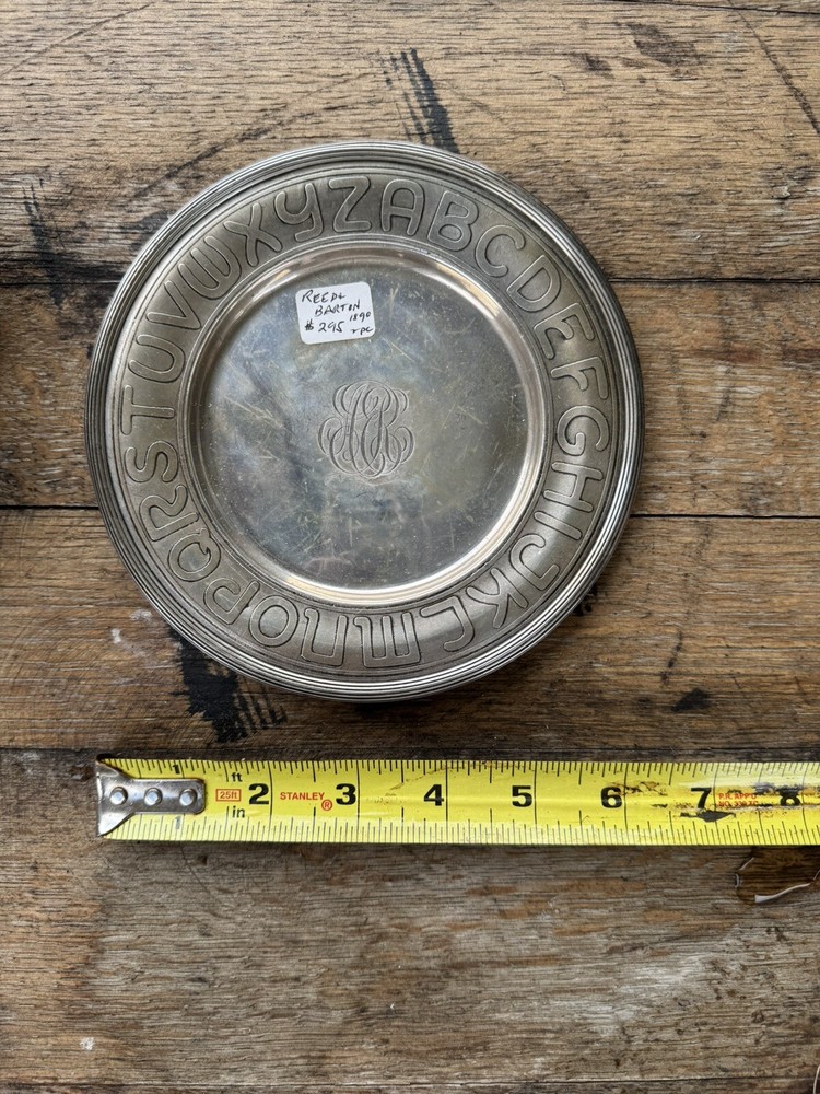 Reed & Barton Sterling Child’s Bowl & Underplate ABC’s Alphabet