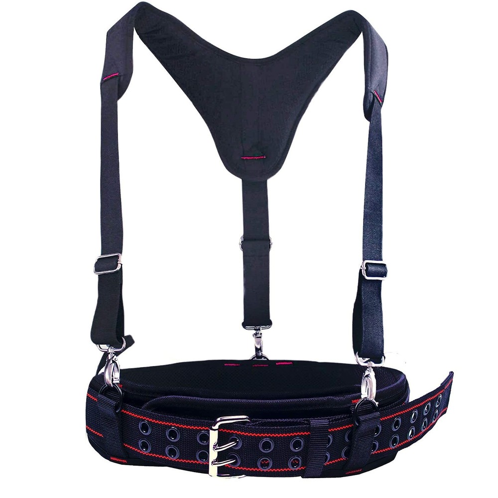 Padded Tool Belt 3 Inch Heavy Duty Work Tool Belt with Back Support Adjustabl...