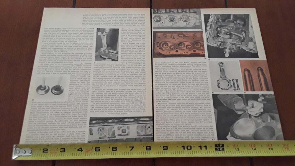 CHEVROLET L-88 427 ENGINE ORIGINAL 1968 ARTICLE