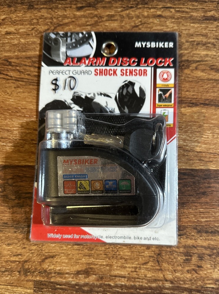 Alarm Disc Lock Mysbiker Perfect Guard Shock Sensor for Motorcycle etc