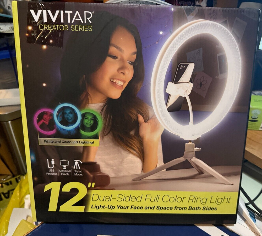 Vivitar---Creator Series---12” Dual-Sided Full Color Ring Light