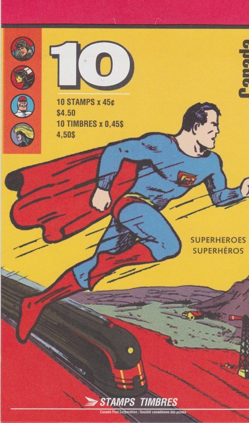 Canada, 1995 Booklet 185 Comic Book Superheroes