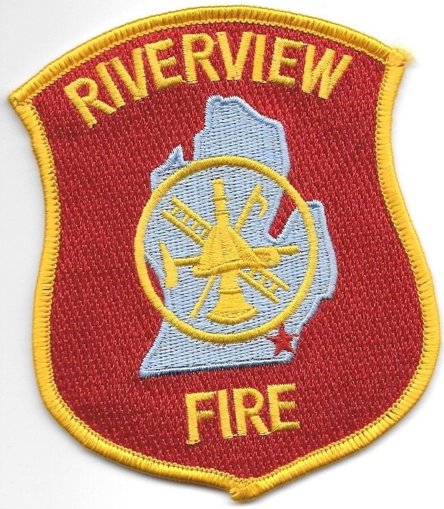 Riverview  Fire, Michigan  (3.5" x 4.25" size) fire patch
