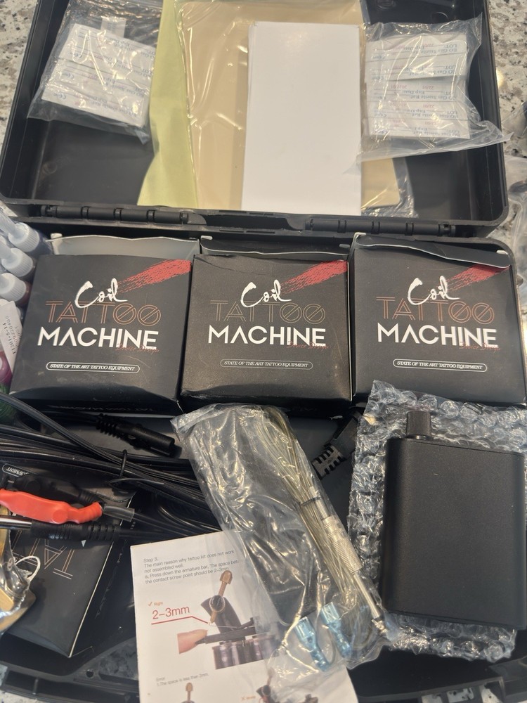 Coil Tattoo Machine Set with Accessories