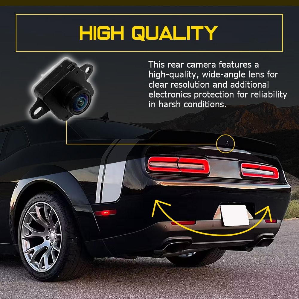 Reverse Camera Rear View Back-Up Camera For 2015-23 Dodge Challenger 68172474AF