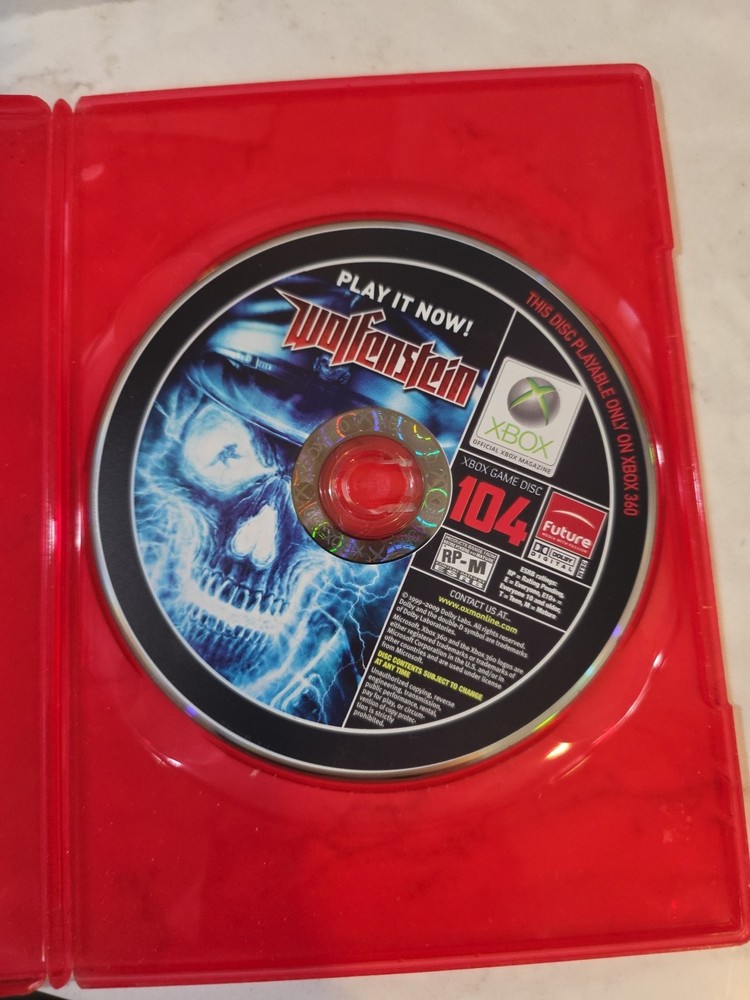 Official XBOX Magazine Game Disc 104 Wolfenstein Demo Disk