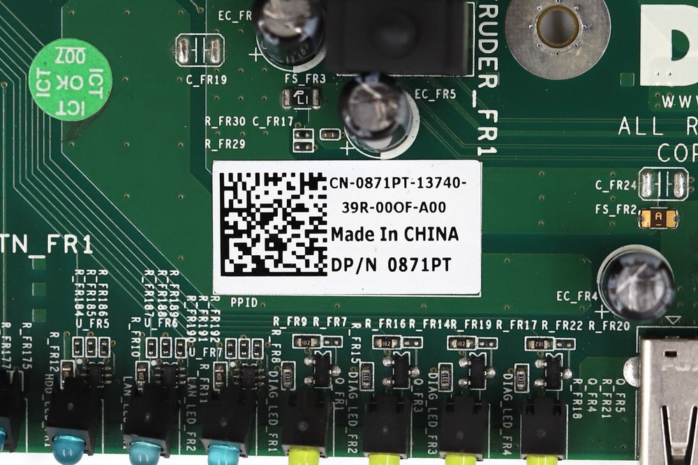 Dell Precision R5500 Front I/O Control Panel Board Dell P/N: 0871PT Tested