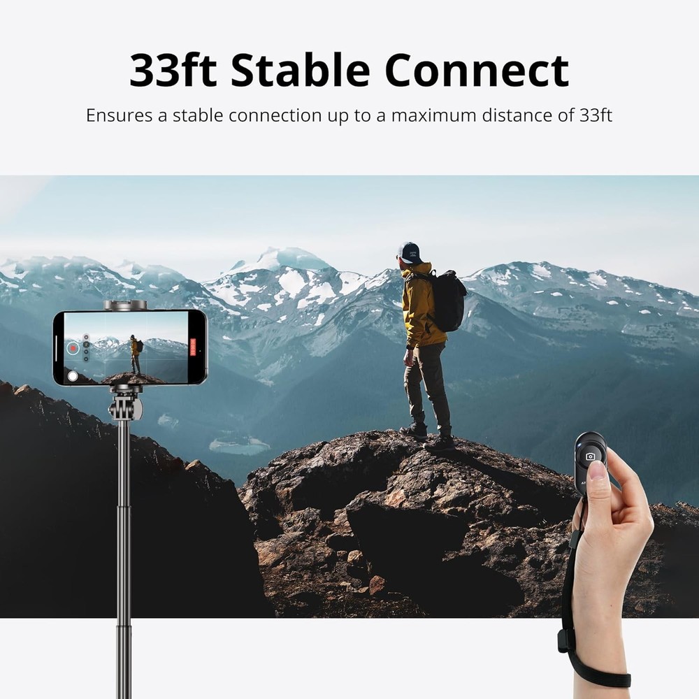 ATUMTEK Camera Remote Shutter for iPhone and Android Smartphones (2 Pack), Wirel