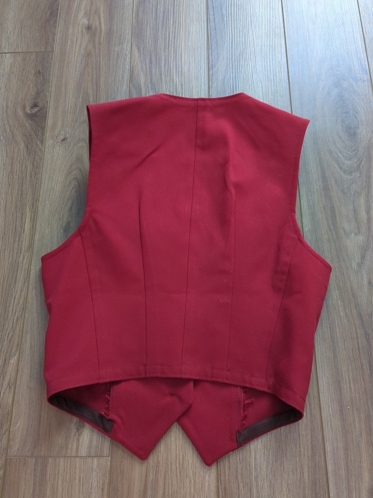 Burgundy Saddleseat Vest size 8