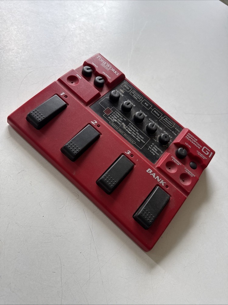 KORG TONEWORKS G1 Guitar Distortion Processor Multi-Effect Used tested