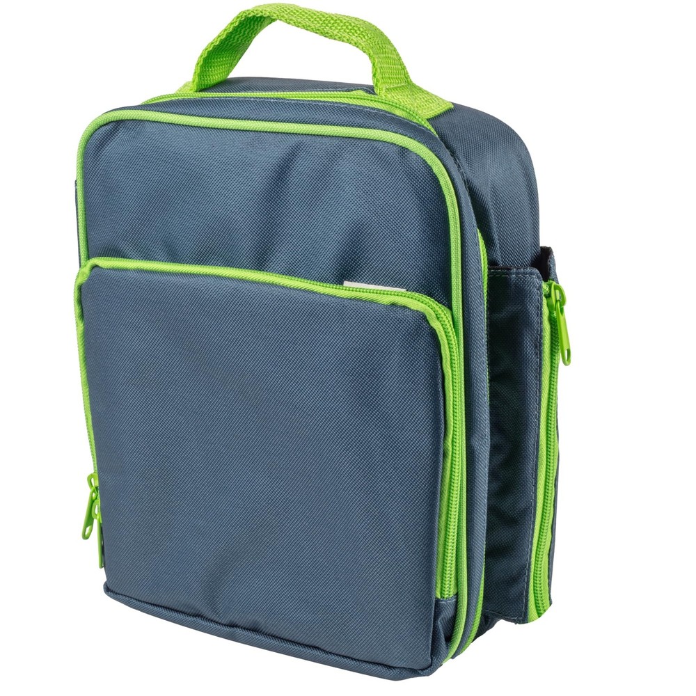 Insulated  Lunch Tote, Nesting Container, Leakproof, Blue