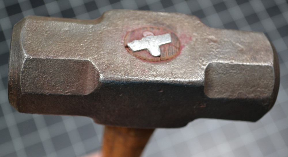 WARREN-TEED #84 - DOUBLE FACE ENGINEERS' HAMMER - 2 1/2# - ORIGINAL HANDLE