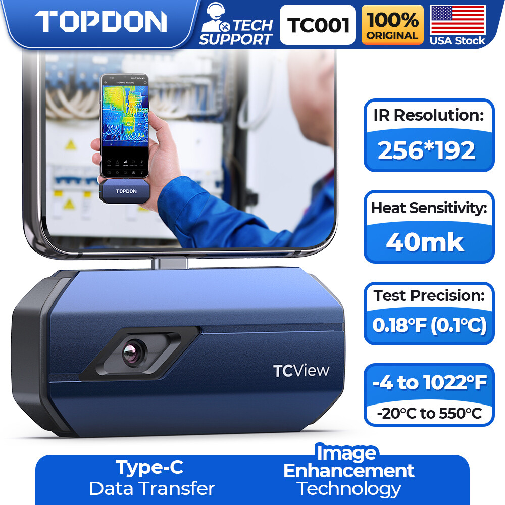 Thermal Imaging Camera External Infrared Thermal Imager for Android USB-C TC001