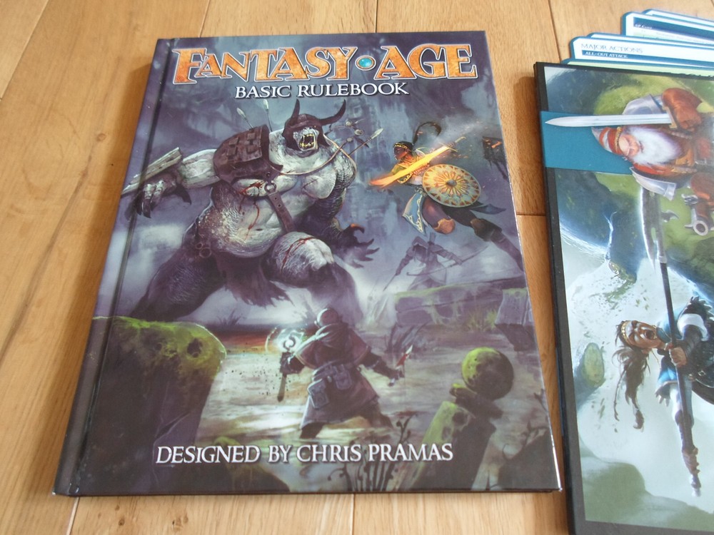 Fantasy AGE Core Hardback Rulebook + GM Screen + Game Aid Sheets (NEW/MINT)