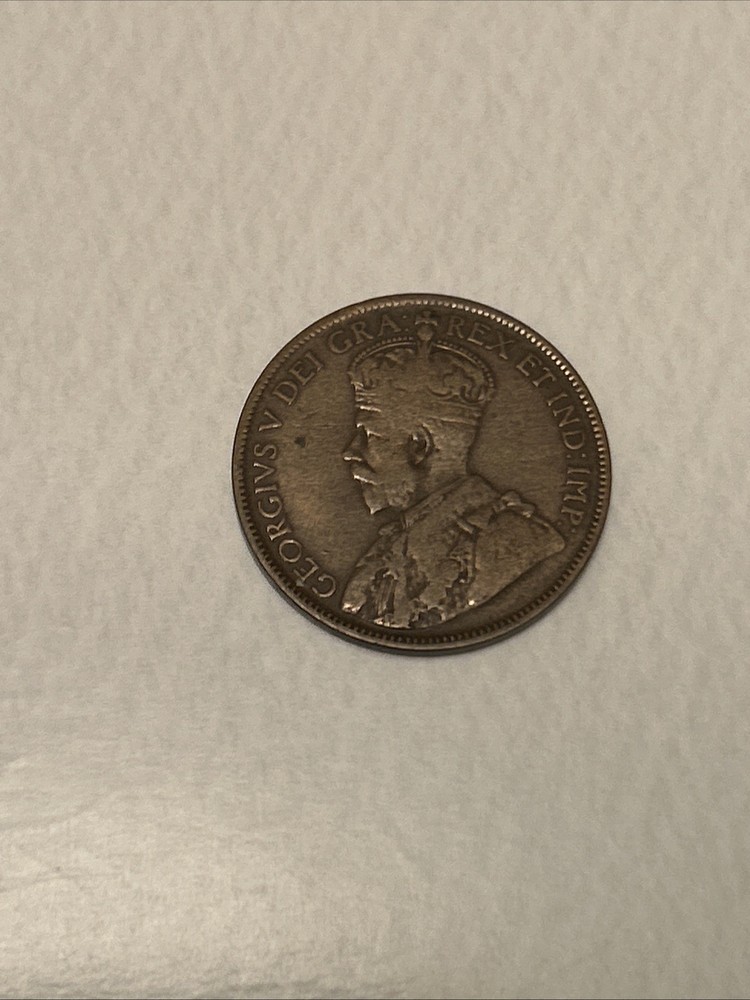 1919 Canada 1 Cent Coin George V
