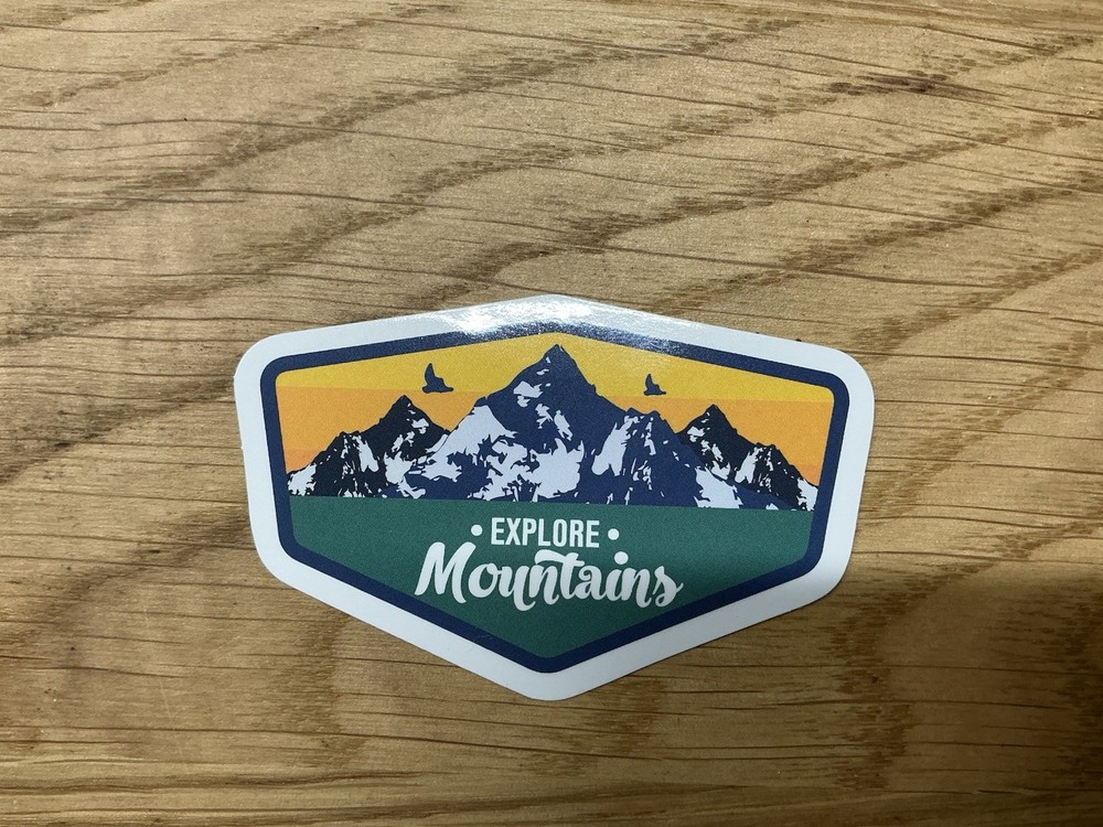 Explore Mountains Sticker Travel Decal