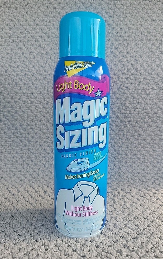 Magic Sizing Fabric Finish Light Body Ironing Spray Fresh Clean Scent Full