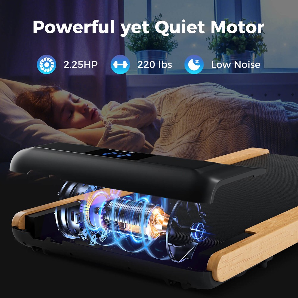 3-in-1 Walking Pad Under Desk Treadmill w/ LED Display Remote Smart APP Control