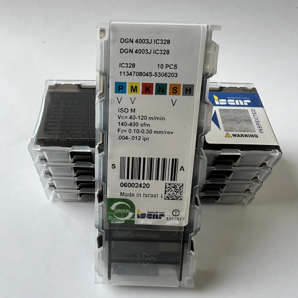 ISCAR / DGN4003J IC328 / Industrial indexable Carbide Inserts 10 Pcs