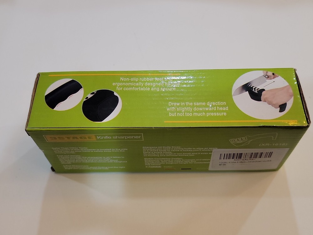 Knife SHARPENER Professional System Ceramic Tungsten includes glove!