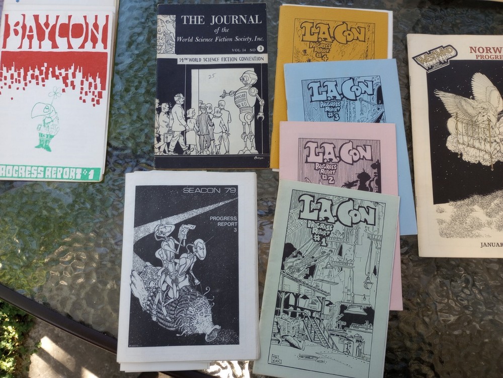 Sci Fi Convention Program Lot. Real Musgrave .Vintage Progress Reports