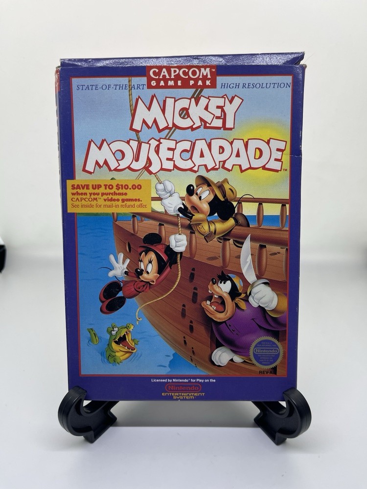 Capcom Mickey Mousecapades Vintage EMPTY Game BOX ONLY Original Replacement