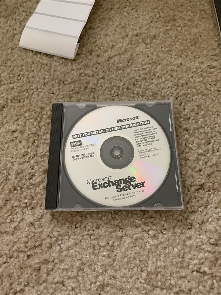 Microsoft Exchange Server RARE Developer Edition Release See Pics