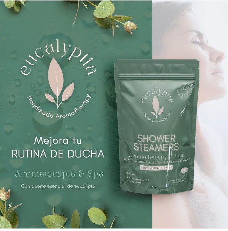 Mint Eucalyptus Shower Steamers – 10 Pack Aromatherapy Tablets for Relaxation