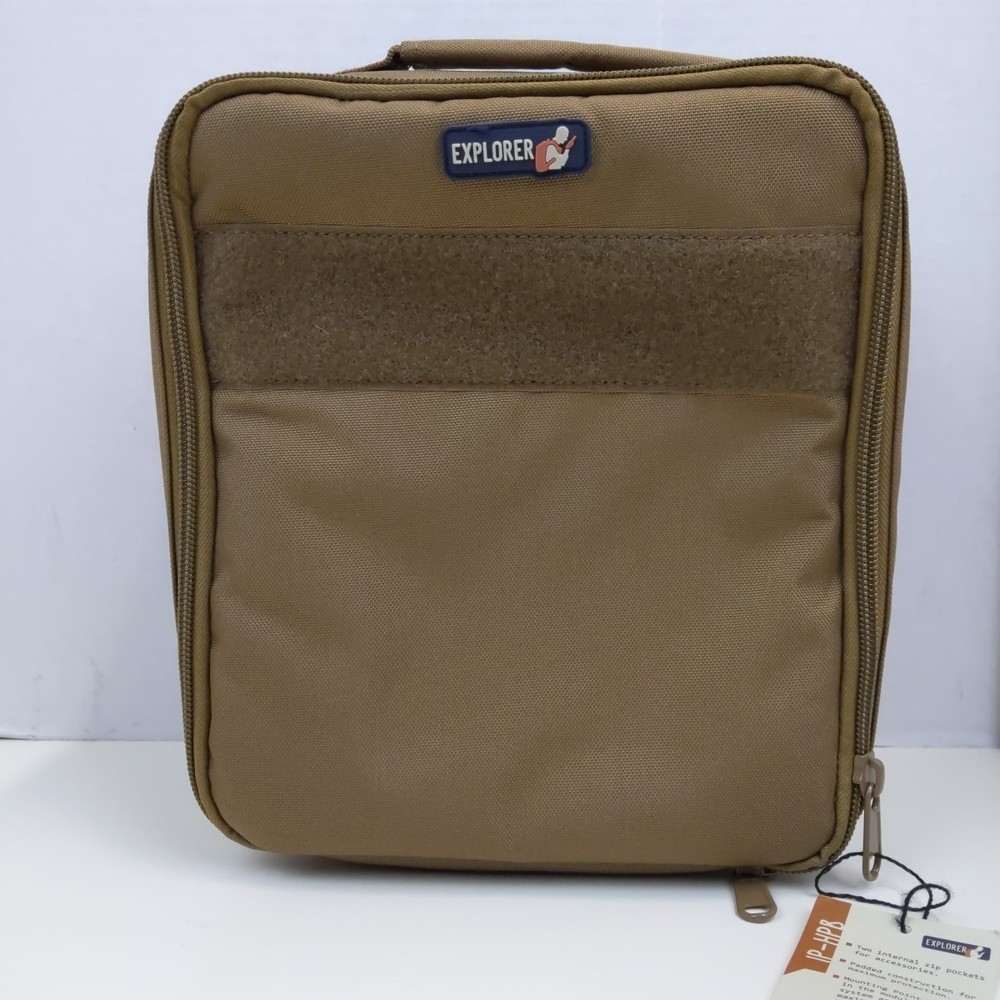 Explorer IP HPB Modular Headset Bag Zippered Carry Case Padded Tan Protective