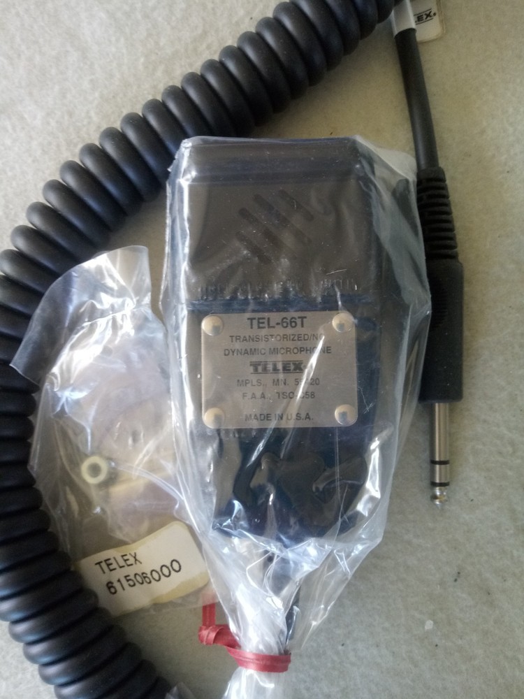 TELEX TEL-66T TRANSISTORIZED/NC DYNAMIC HANDHELD MICROPHONE NOS