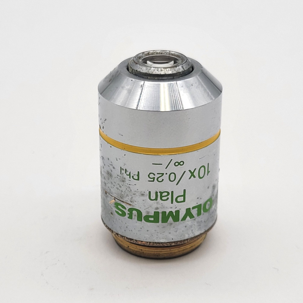 Olympus Microscope Objective Plan 10x Ph1 Phase Contrast