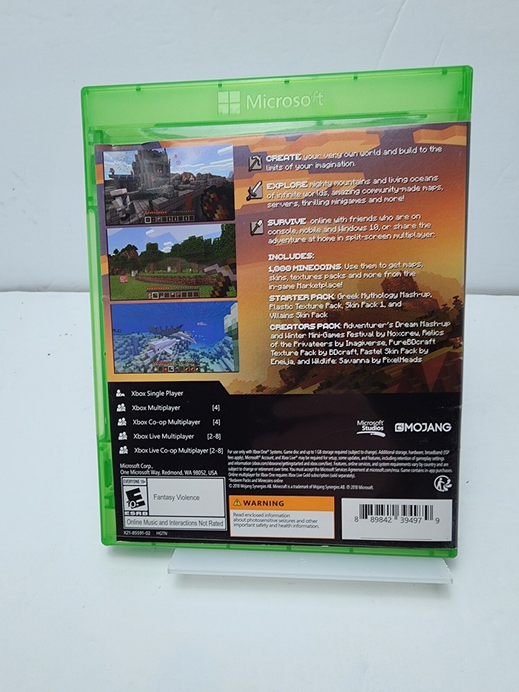 Minecraft X Box One Case Only
