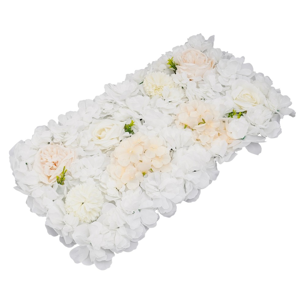 Artificial Flower Wall Panels, Artificial Flower Wall Backdrop, 12PCS Panels