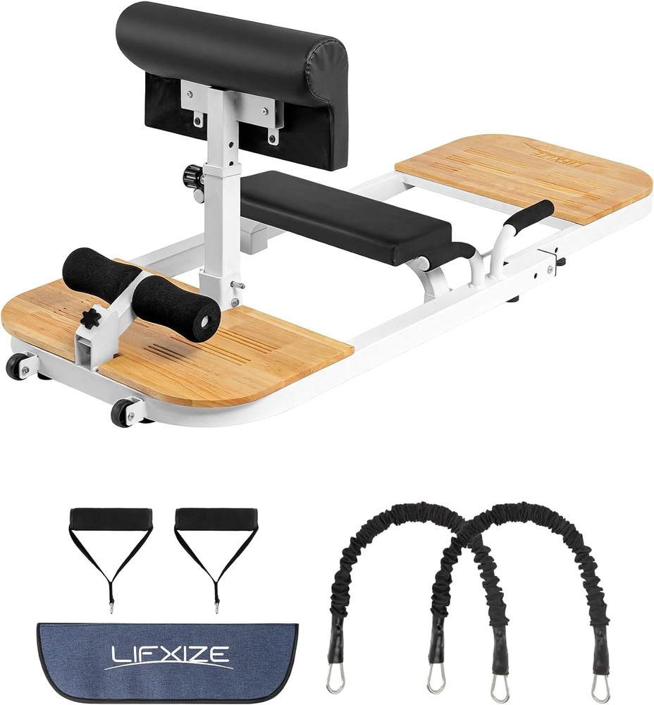 Hip Thrust Machine for High Resistance Glute Training - White