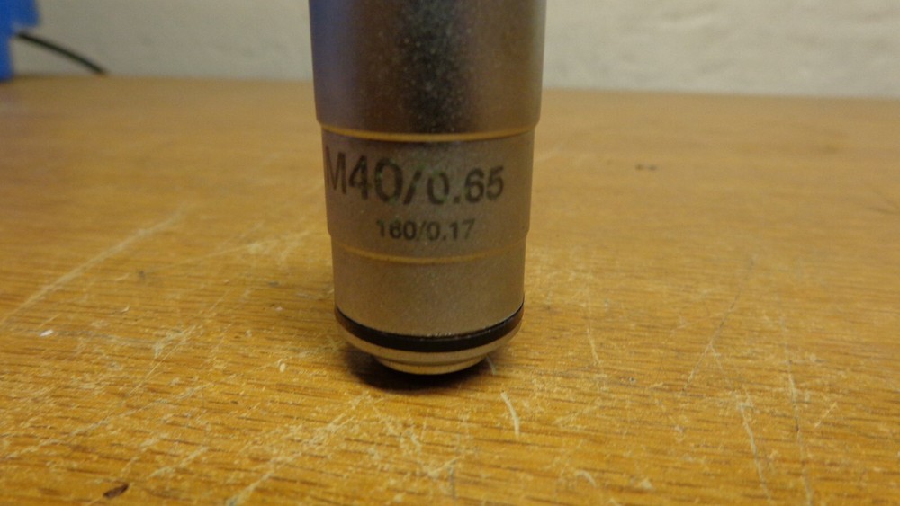 MICROSCOPE objective lens M40/0.65  160/0.17 Black line
