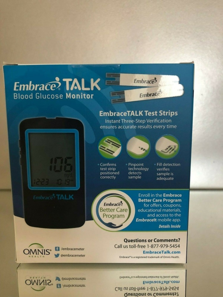 Embrace No-Code Talking Blood Glucose Meter System. 25% OFF.