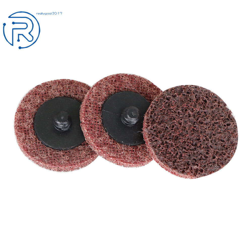 50Pcs 2Inch Medium Surface Conditioning Discs Roll Lock Grinder Sanding Pads