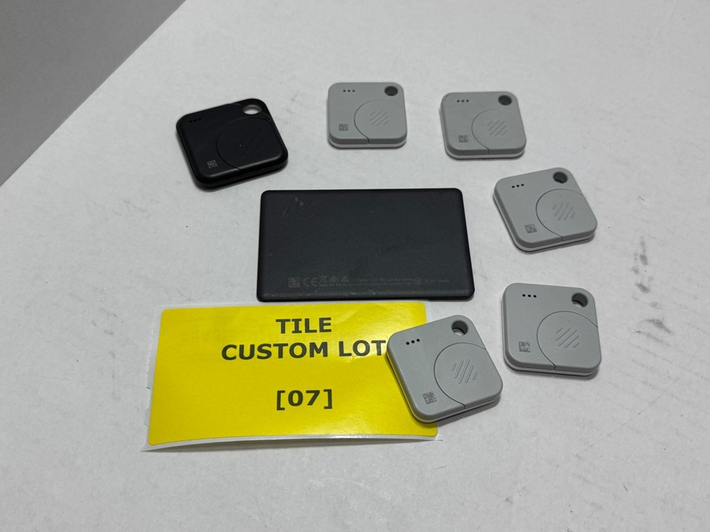 [7-PACK] TILE PRO / SLIM / MATE BLUETOOTH TRACKER ITEM FINDER - CUSTOM LOT [07]