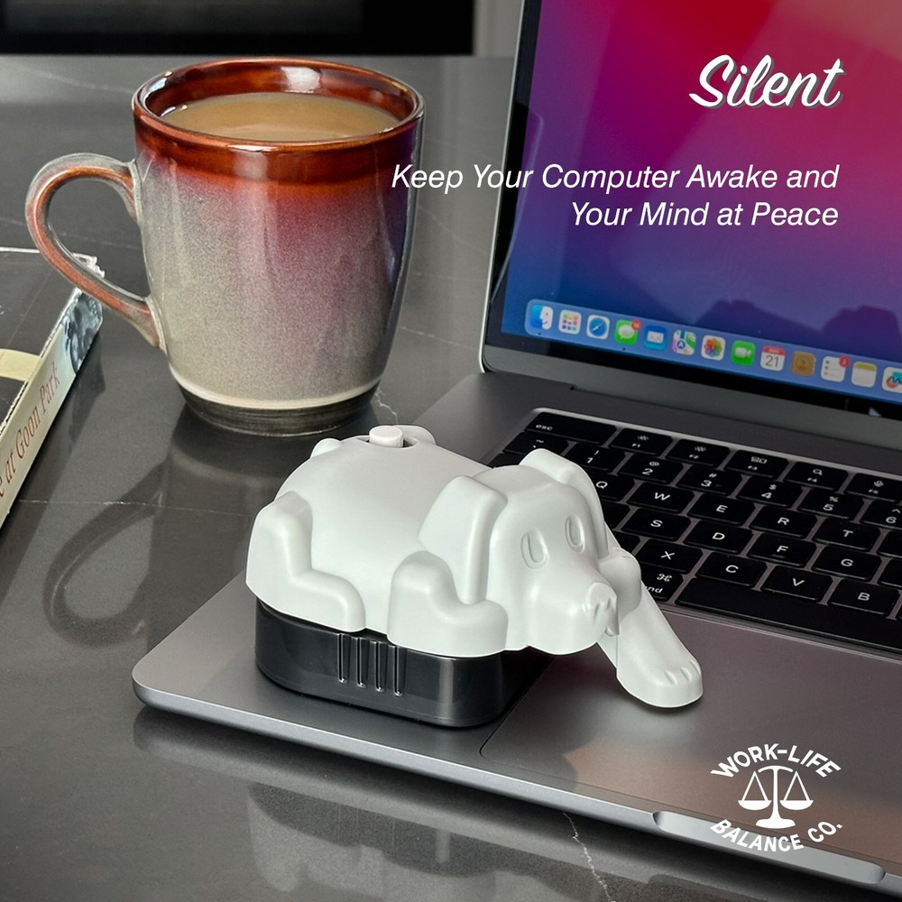 Laptop Touchpad Jiggler - Doesn't Require Mouse – AA Battery Powered - Cat/Dog