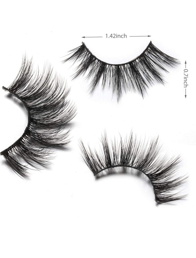 3 pair 6D mink high quality wispy false lashes